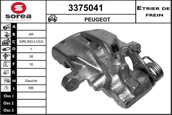 Sera 3375041 - Pinza freno autozon.pro