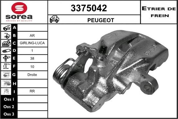 Sera 3375042 - Pinza freno autozon.pro