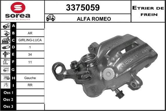 Sera 3375059 - Pinza freno autozon.pro