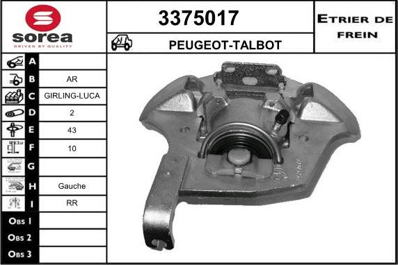 Sera 3375017 - Pinza freno autozon.pro