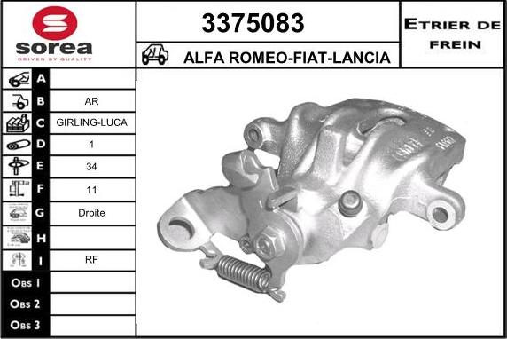 Sera 3375083 - Pinza freno autozon.pro