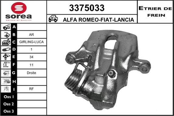 Sera 3375033 - Pinza freno autozon.pro