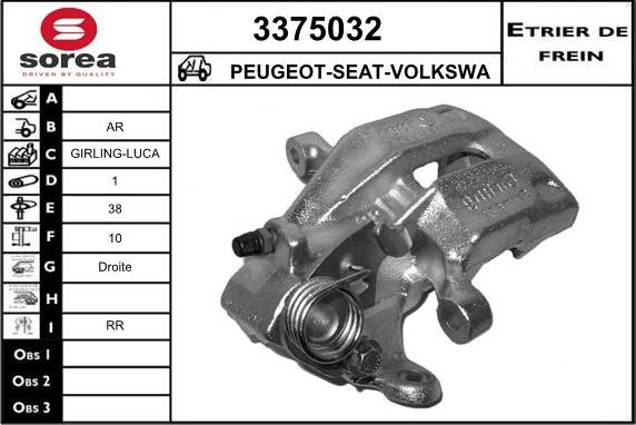 Sera 3375032 - Pinza freno autozon.pro