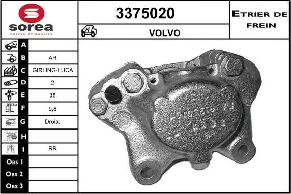 Sera 3375020 - Pinza freno autozon.pro