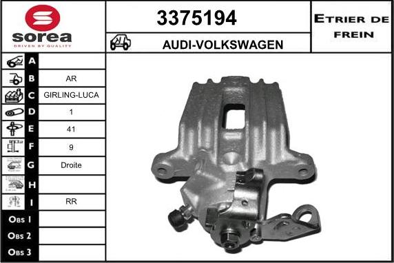 Sera 3375194 - Pinza freno autozon.pro