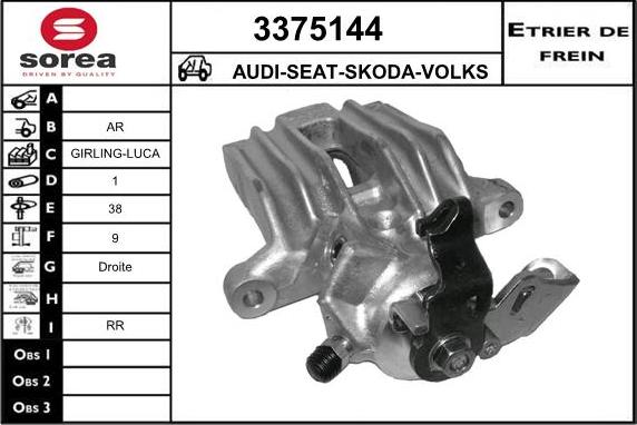 Sera 3375144 - Pinza freno autozon.pro