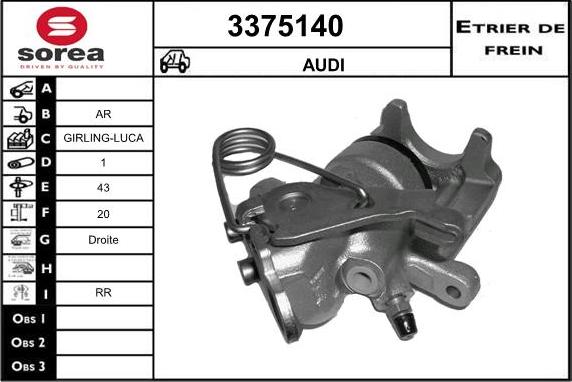 Sera 3375140 - Pinza freno autozon.pro