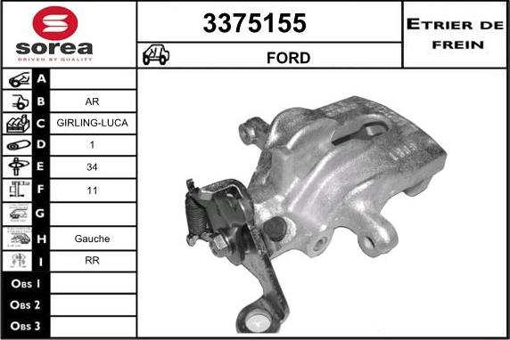 Sera 3375155 - Pinza freno autozon.pro