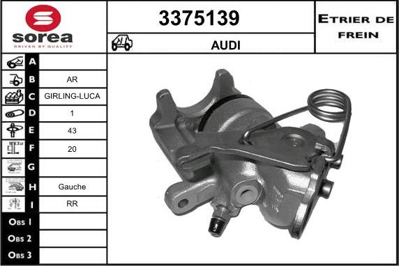 Sera 3375139 - Pinza freno autozon.pro