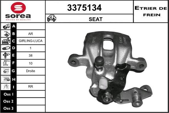 Sera 3375134 - Pinza freno autozon.pro