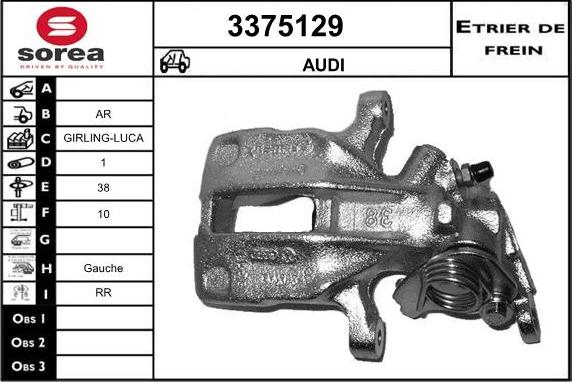 Sera 3375129 - Pinza freno autozon.pro