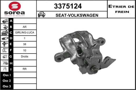 Sera 3375124 - Pinza freno autozon.pro