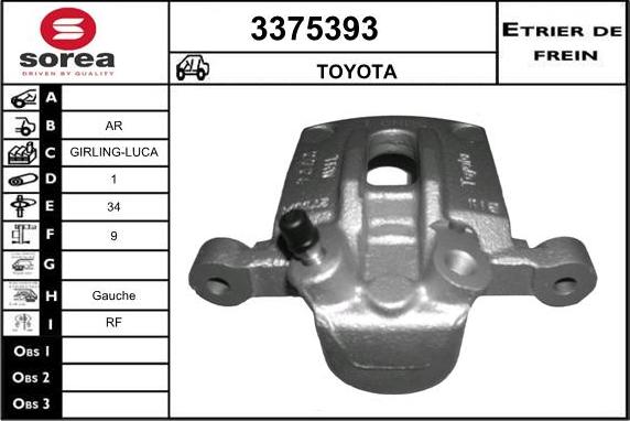 Sera 3375393 - Pinza freno autozon.pro