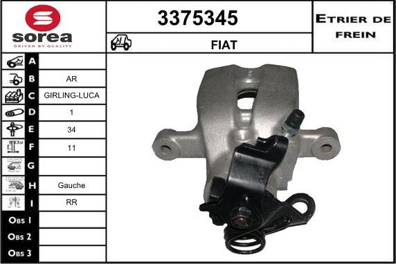 Sera 3375345 - Pinza freno autozon.pro