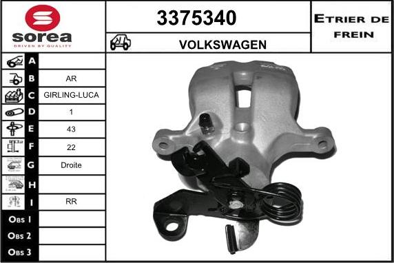 Sera 3375340 - Pinza freno autozon.pro