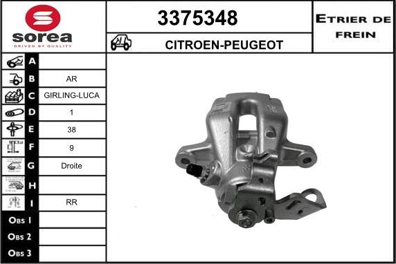 Sera 3375348 - Pinza freno autozon.pro