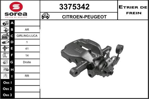 Sera 3375342 - Pinza freno autozon.pro