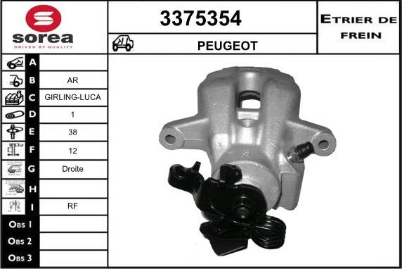 Sera 3375354 - Pinza freno autozon.pro