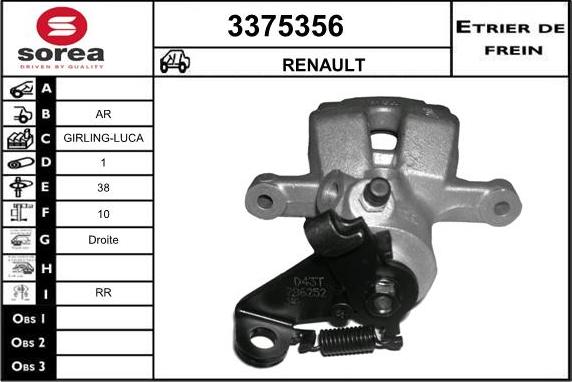 Sera 3375356 - Pinza freno autozon.pro