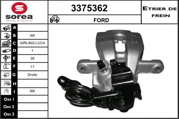 Sera 3375362 - Pinza freno autozon.pro