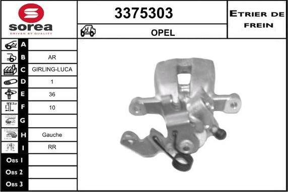 Sera 3375303 - Pinza freno autozon.pro