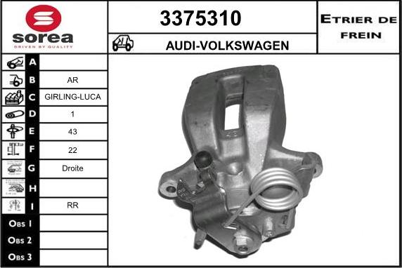 Sera 3375310 - Pinza freno autozon.pro