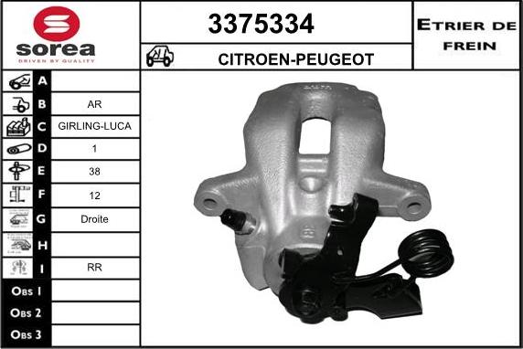 Sera 3375334 - Pinza freno autozon.pro