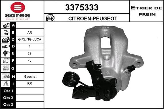 Sera 3375333 - Pinza freno autozon.pro