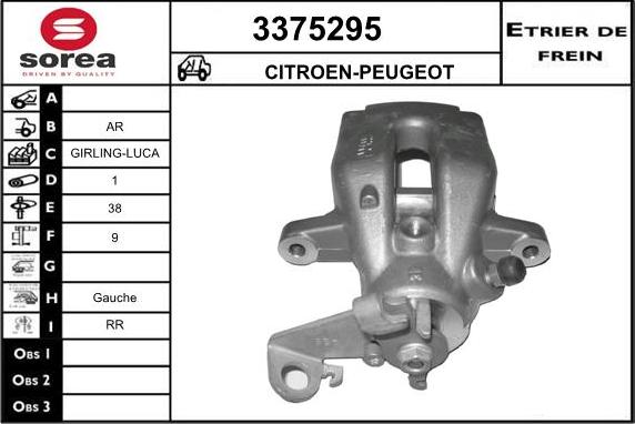 Sera 3375295 - Pinza freno autozon.pro