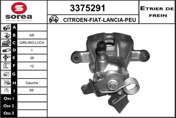 Sera 3375291 - Pinza freno autozon.pro