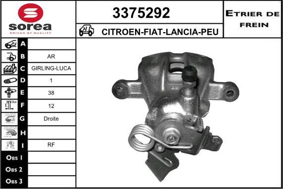 Sera 3375292 - Pinza freno autozon.pro