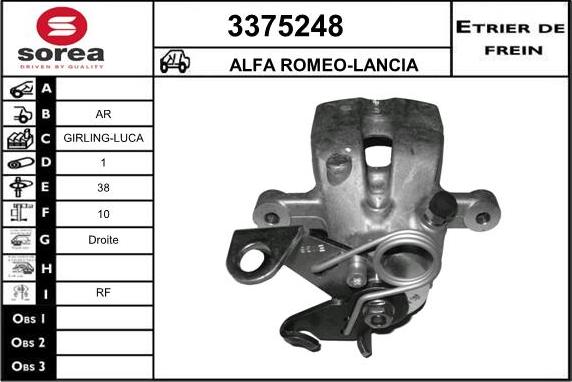 Sera 3375248 - Pinza freno autozon.pro