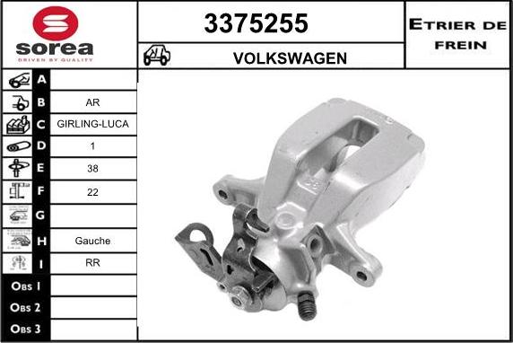 Sera 3375255 - Pinza freno autozon.pro