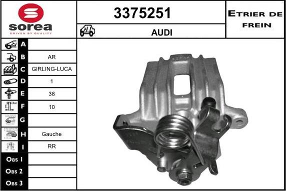 Sera 3375251 - Pinza freno autozon.pro