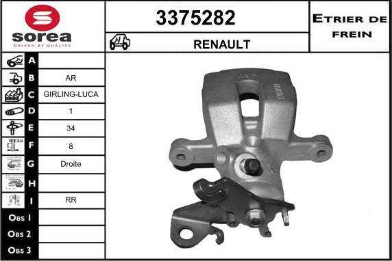 Sera 3375282 - Pinza freno autozon.pro