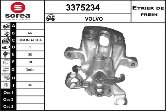 Sera 3375234 - Pinza freno autozon.pro