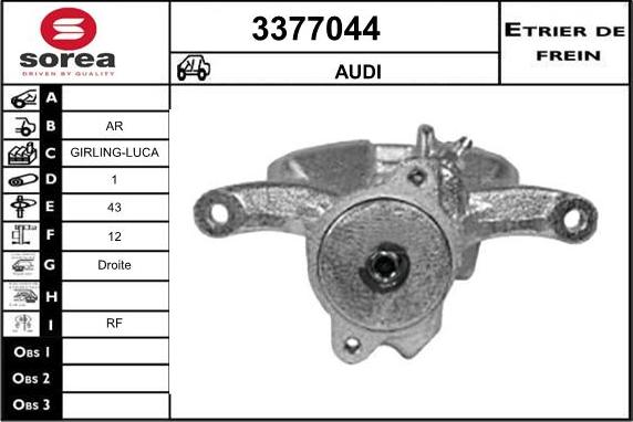 Sera 3377044 - Pinza freno autozon.pro