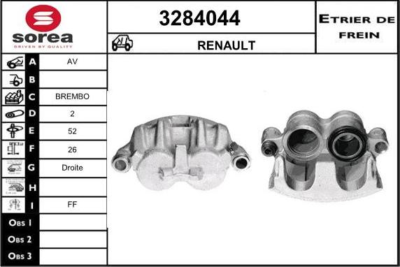 Sera 3284044 - Pinza freno autozon.pro