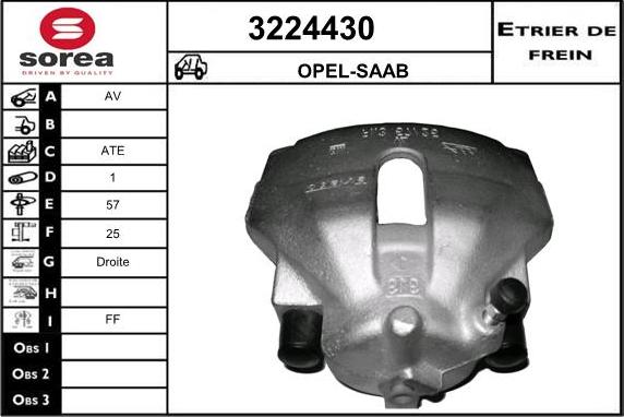 Sera 3224430 - Pinza freno autozon.pro