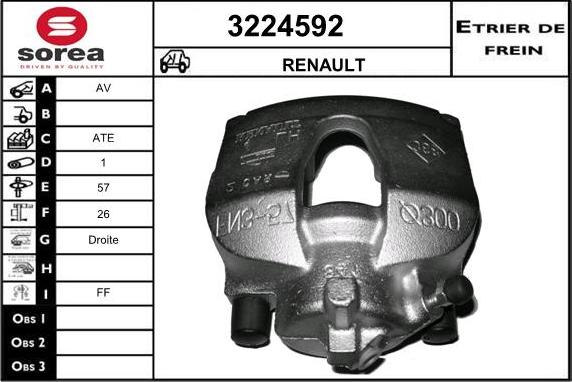 Sera 3224592 - Pinza freno autozon.pro