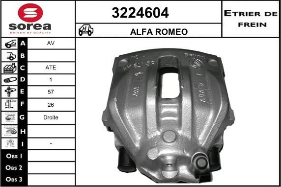 Sera 3224604 - Pinza freno autozon.pro