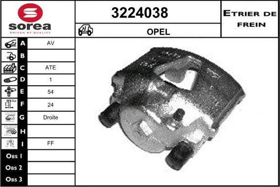 Sera 3224038 - Pinza freno autozon.pro