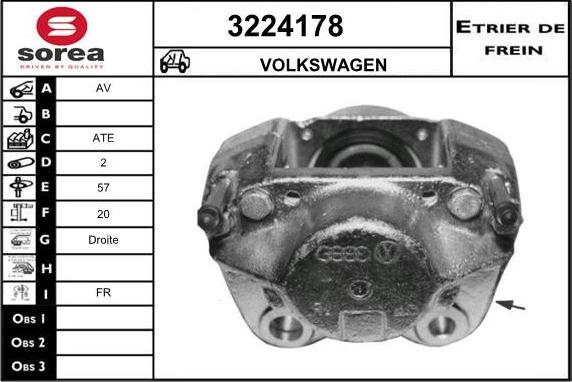 Sera 3224178 - Pinza freno autozon.pro