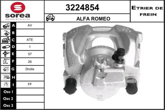 Sera 3224854 - Pinza freno autozon.pro