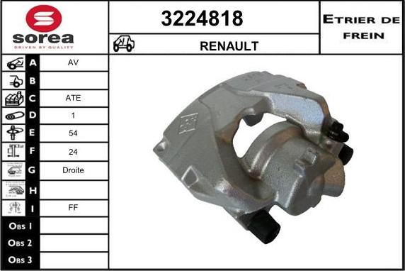 Sera 3224818 - Pinza freno autozon.pro