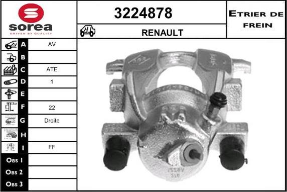 Sera 3224878 - Pinza freno autozon.pro