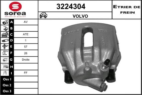 Sera 3224304 - Pinza freno autozon.pro