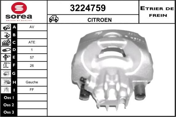 Sera 3224759 - Pinza freno autozon.pro