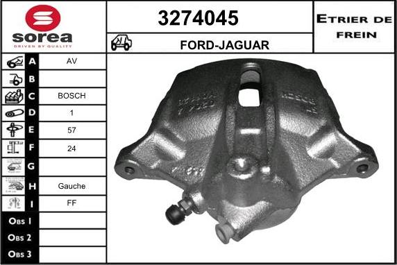 Sera 3274045 - Pinza freno autozon.pro