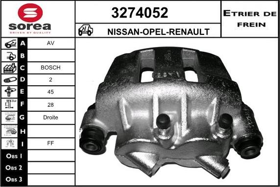 Sera 3274052 - Pinza freno autozon.pro